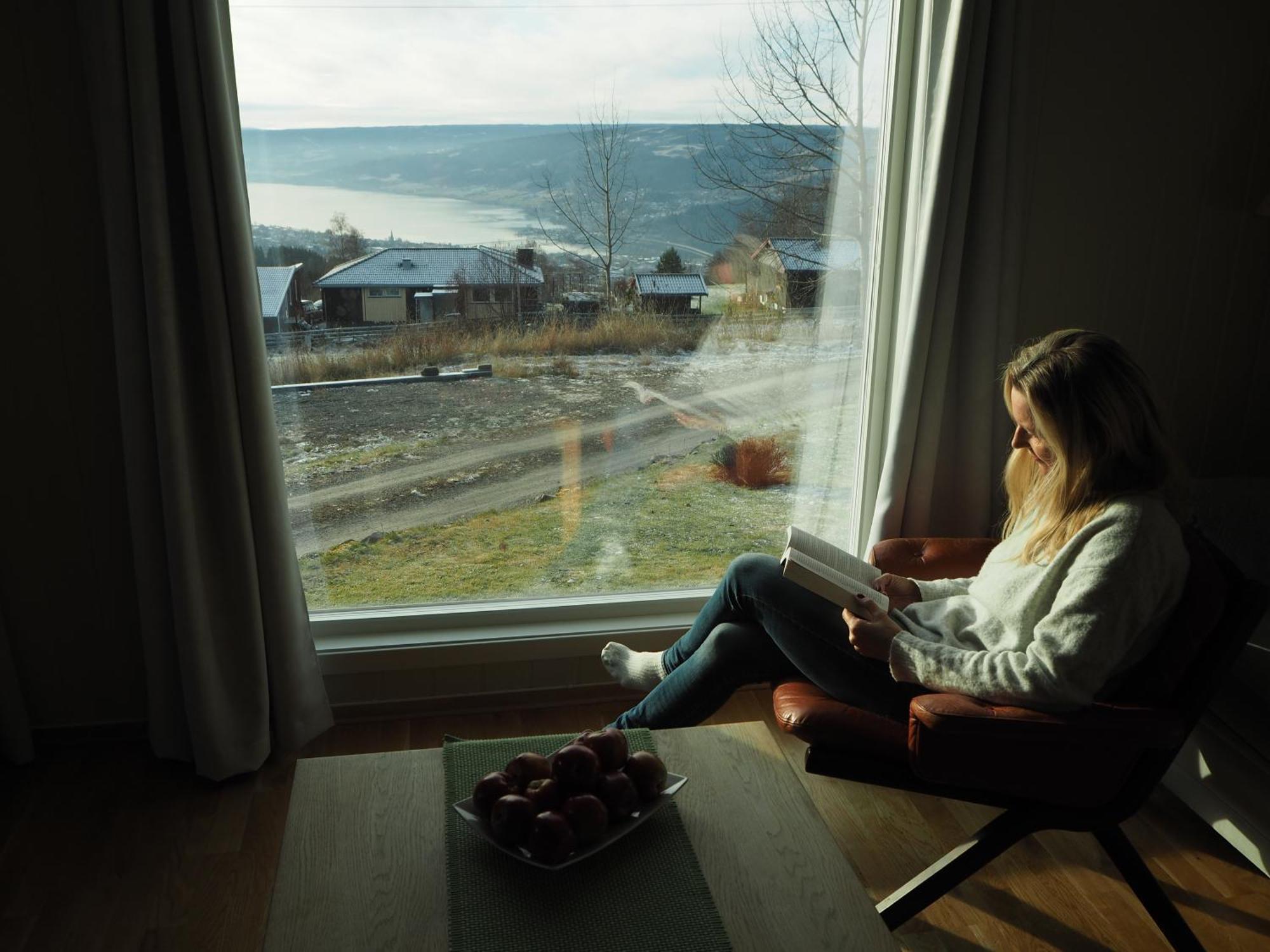 Cabin With Great View Close To Town And Ski Area 릴레함메르 외부 사진