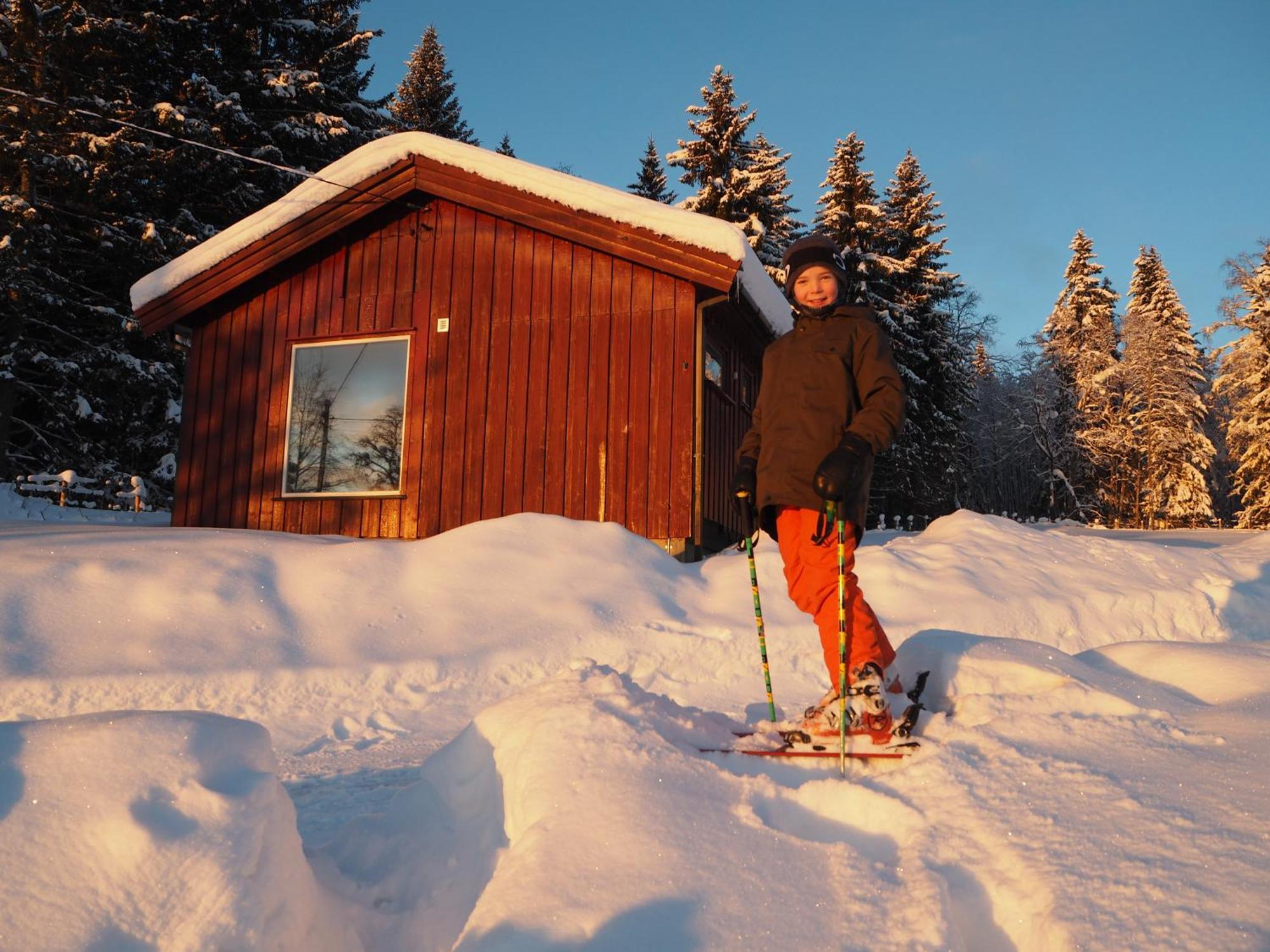 Cabin With Great View Close To Town And Ski Area 릴레함메르 외부 사진