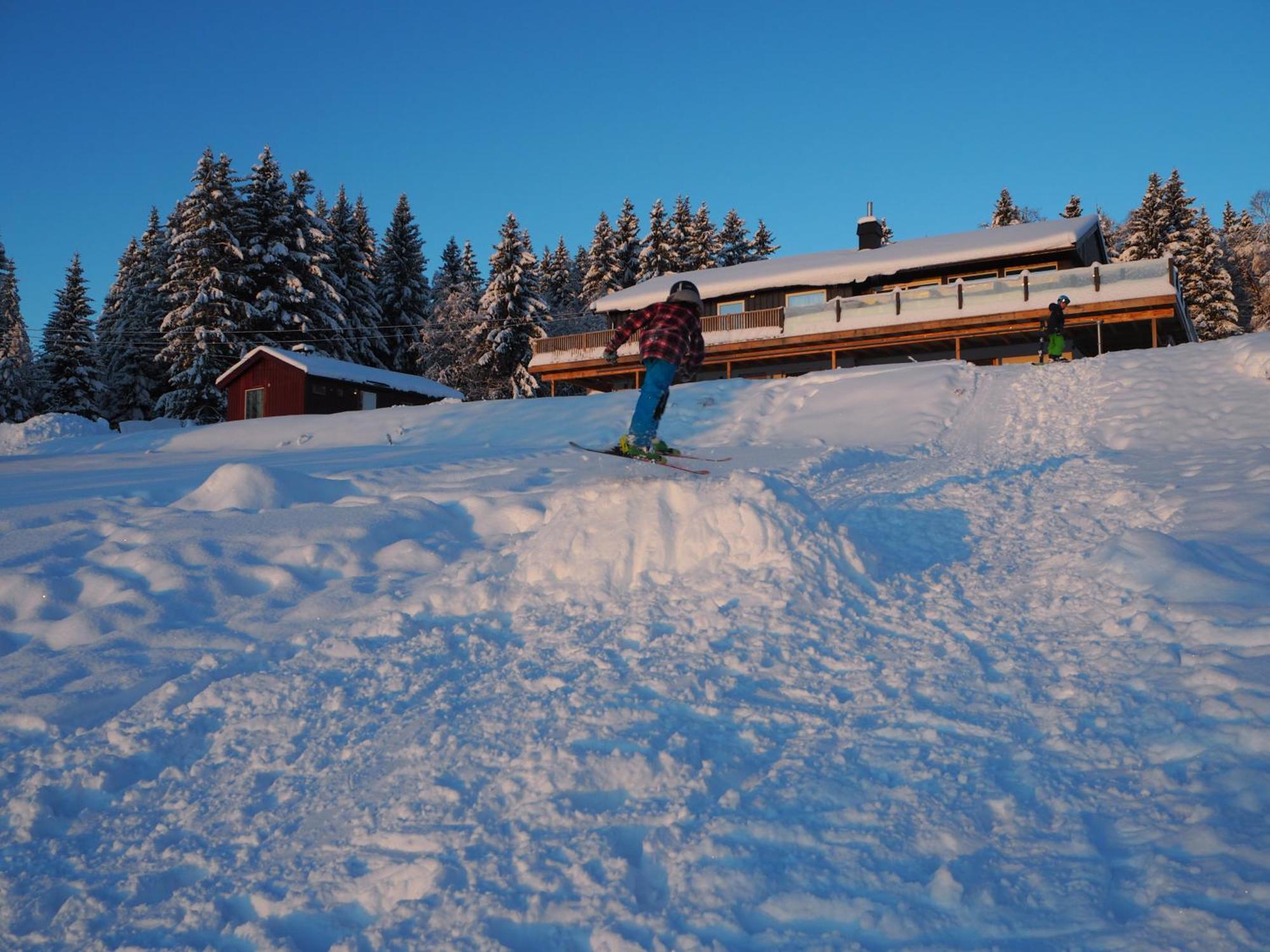 Cabin With Great View Close To Town And Ski Area 릴레함메르 외부 사진