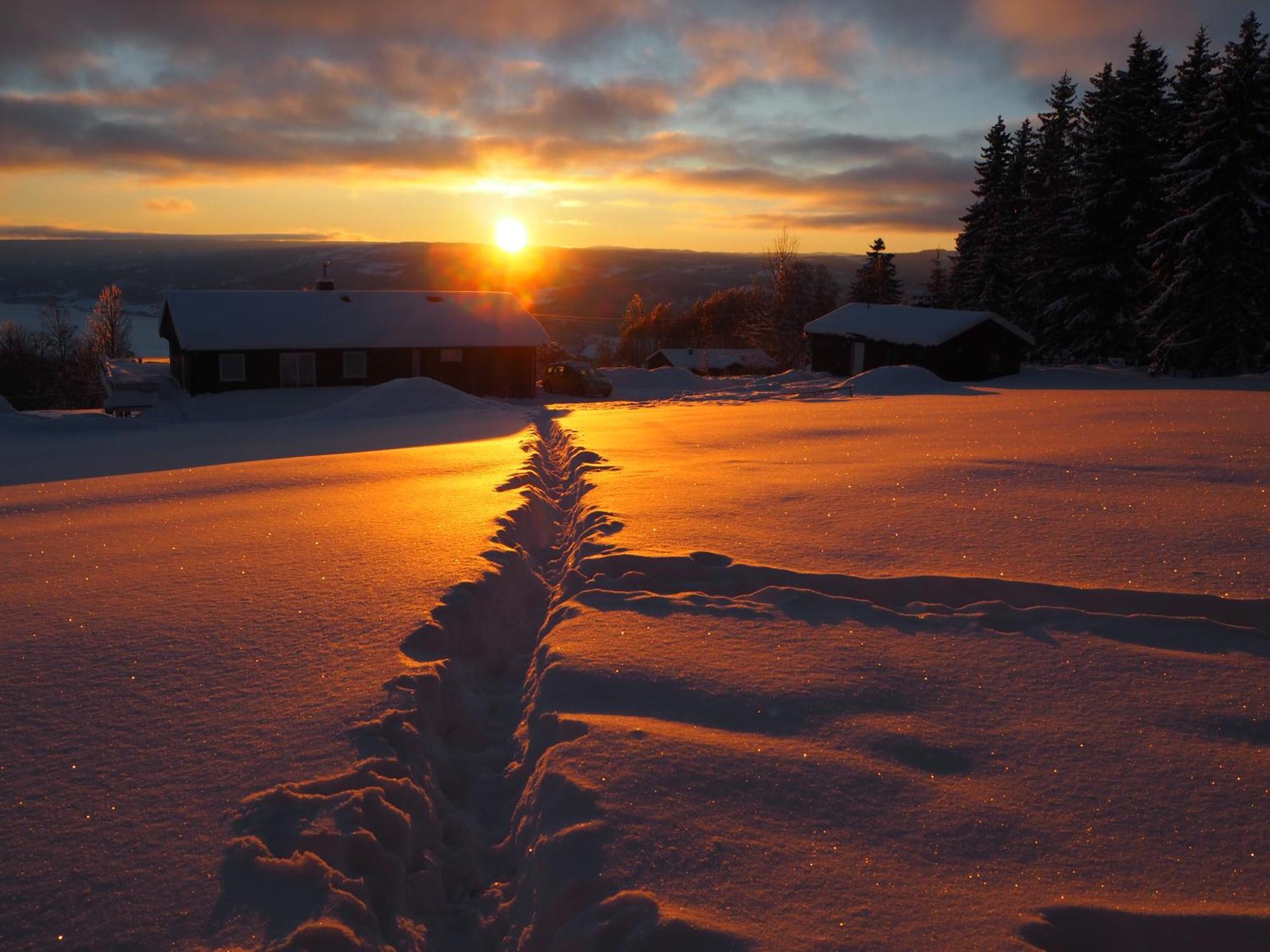 Cabin With Great View Close To Town And Ski Area 릴레함메르 외부 사진